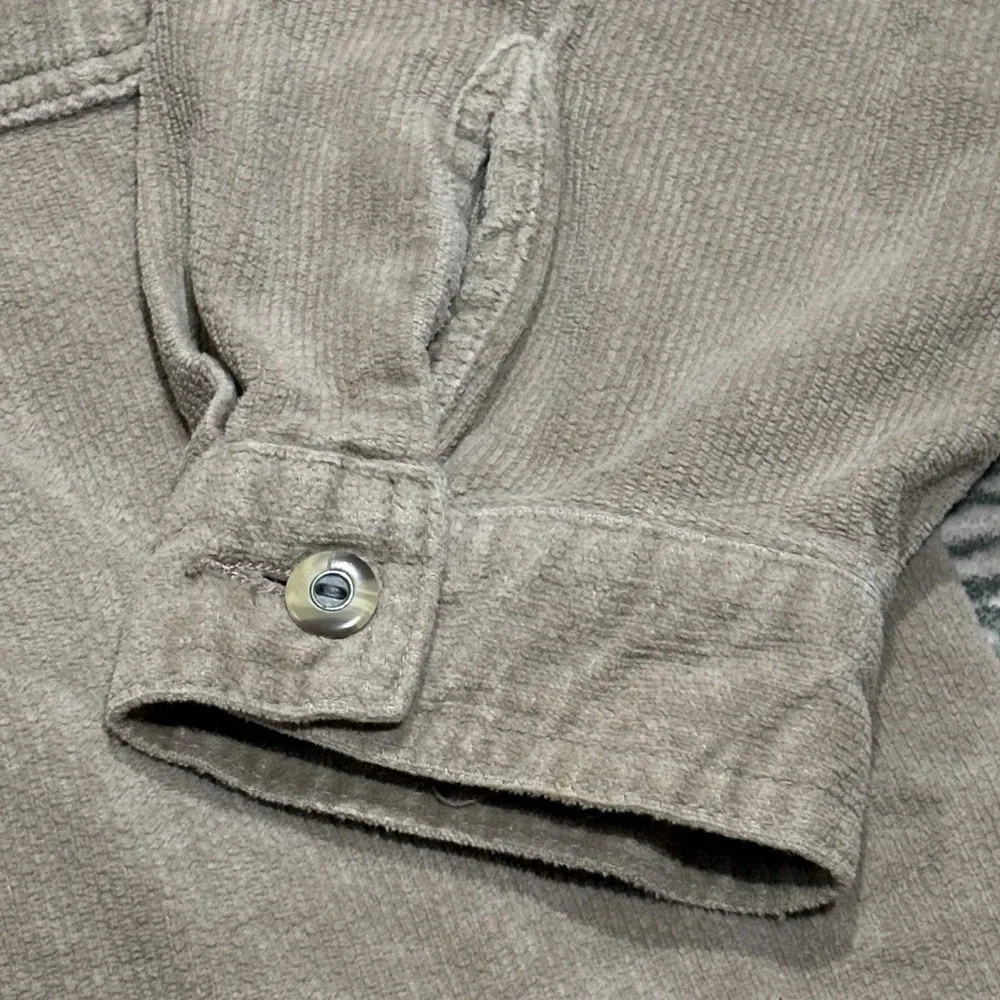 Vintage Quiksilver Jacket Mens XLarge Beige Corduroy Zip Up Surf Skate Y2K 90s
